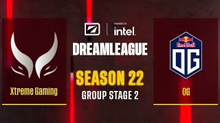 Dota2 - Xtreme Gaming vs OG - Game 2 - DreamLeague Season 22 - Group Stage 2