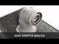 BEND ADAPTER Ø60/100 for condensing boilers