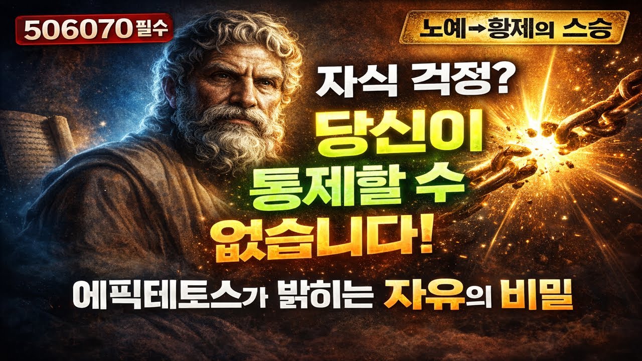 에픽테토스가 밝히는 노후 불안의 정체 | 506070 당신이 통제할 수 없는 것 때문에 괴로워하고 있습니다