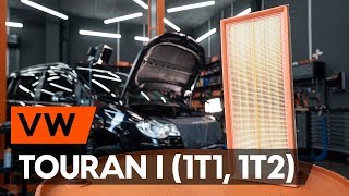 Como mudar Filtro de Ar VW TOURAN (1T1, 1T2) - tutoriais