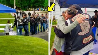 Bikers Storm Town to Line Up at Little Girl’s Lemonade Stand & Do The Unthinkable!