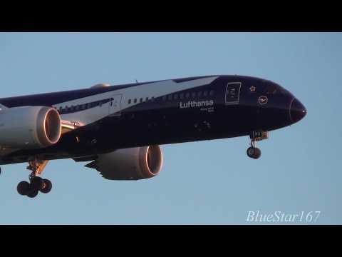Lufthansa Boeing 787-9 (D-ABPU) landing at FRA/EDDF (Frankfurt - am Main) RWY 07R