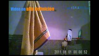 esférico Becks lavabo 👀 😱 Cámara espía oculta en espejo para baño 🎦 Mini camara secreta de  Espiamos.com - YouTube