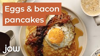 Recette du Eggs & bacon pancakes