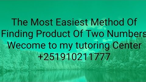 Easiest Way Of Finding the product of two numbers #donkey #ethiopia #ethiopian #premath #mathematics