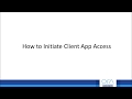 How to initiate client app access through ofa advisor portal