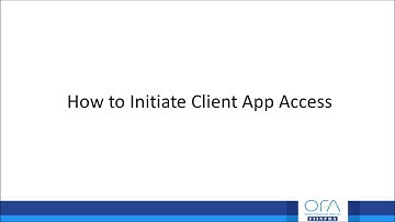 How to Initiate Client App Access through OFA Advisor Portal