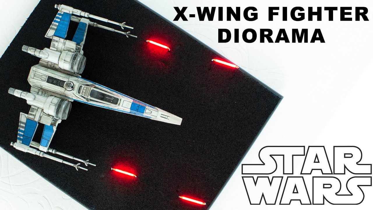 Star Wars XWing Diorama Star Wars Diorama YouTube