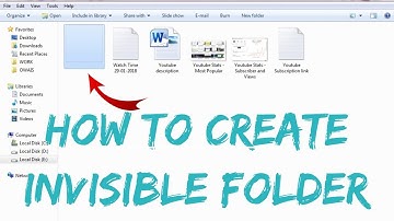 How to Make Invisible Folder in Windows 7, 8, 10 | Windows Tips and Tricks 2018