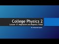 College Physics 2: Lecture 17 - Magnetism and Magnetic Fields