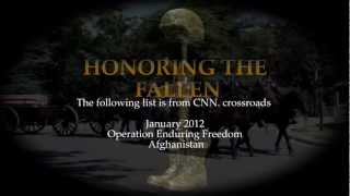 Honoring The Fallen From "Operation Enduring Freedom"January 2012