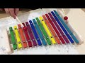 Pipe Xylophone 14 Notes Tone With Stick KAWAI Instrument 14s Made in Japan
