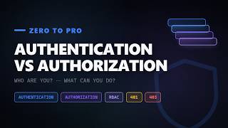 Authentication Vs Authorization Explained Zero To Pro