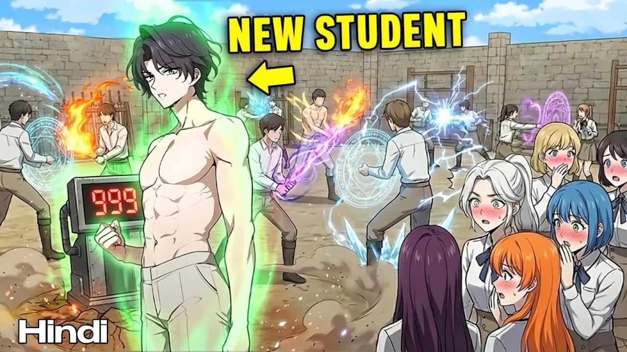 While Others Train MAGIC, He Is a MONSTER of Pure Brute Strength! Manhwa Recap in Hindi 