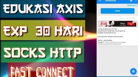 edukasi axis fast connect , ada pw di video , link config ada di deskripsi