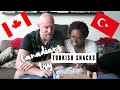 Canadian couple tries snacks from turkey ft universal yums  hellotinashe