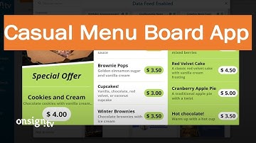 Casual Menu Board App - Expert Tips - OnSign TV