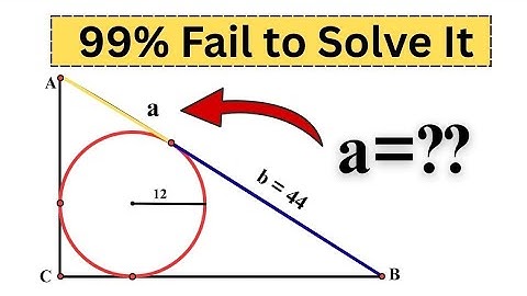 A Nice Olympiad Geometry Problem l Finding the Unknown Line Segment l Olympiad Math Challenge 