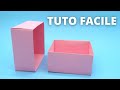 Comment faire une boite en papier origami facile tuto