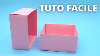 Как сделать простую коробку из бумаги оригами ТУТО