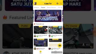 Tutorial bermain aplikasi cube tv screenshot 1