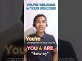 YOU'RE WELCOME or YOUR WELCOME? | Learning American English, Hiligaynon Version