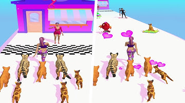 Pet Walker 3D 🐈❓🐕🦮🐕‍🦺All Levels Gameplay WalkThrough Trailer Android,ios New Game PW1GP1