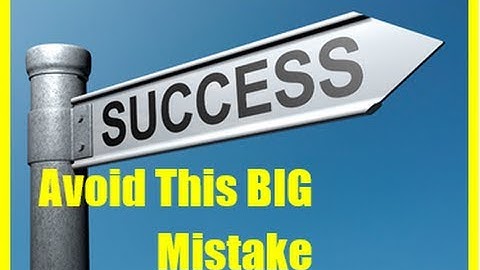 Network Marketing Success Tips : Avoid This Major Mistake
