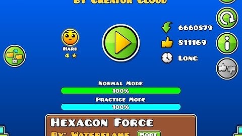 Geometry Dash-Flappy Hexagon (Level Online Complete)№10
