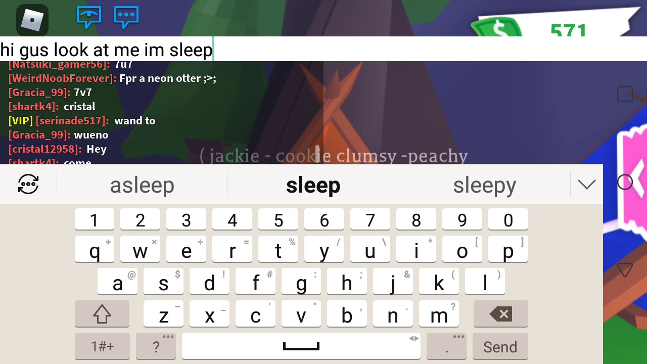 Floting while sleeping in adopt me YouTube