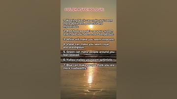 Color psychology: How Colors Impact Perception and Emotions! | #colors #psychology #mind