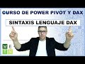 SINTAXIS EN EL LENGUAJE DAX, FÁCIL Y RÁPIDO | Curso de POWER PIVOT y DAX en EXCEL | Capítulo 3