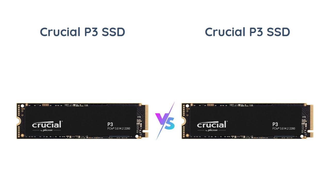 Crucial P3 500GB vs 1TB PCIe Gen3 NVMe M.2 SSD - Speed, Storage