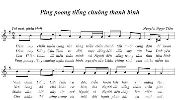 PING POONG TIẾNG CHUÔNG THANH BÌNH - NGUYỄN NGỌC TIẾN - Tb  Cđ Mông Triệu gx.Fatima - (KL - Vọng GS)