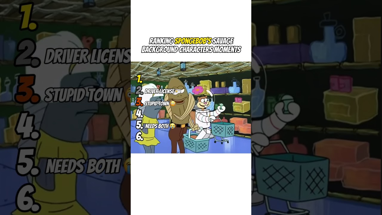 SpongeBob’s Savage Background Characters Moments 