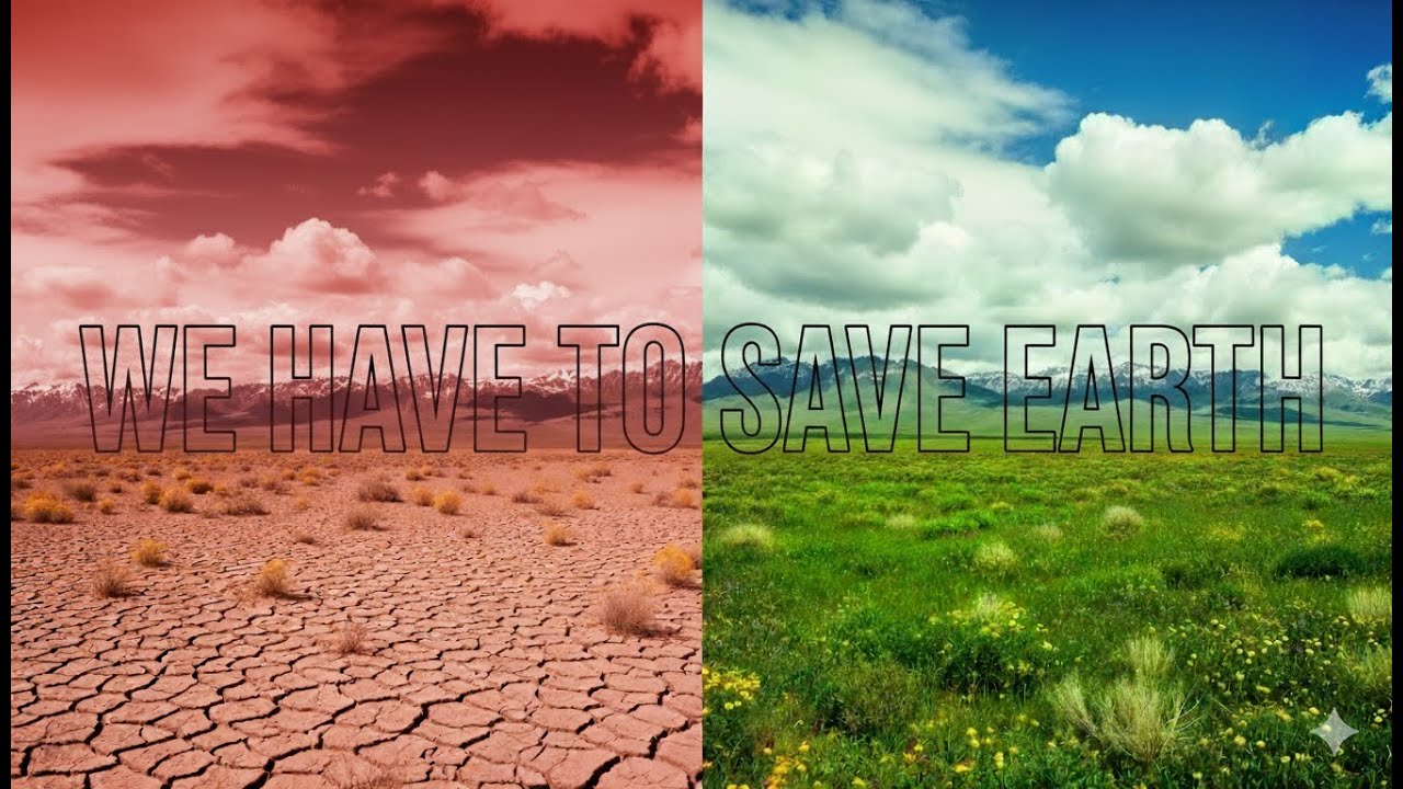 🌍 CLIMATE CHANGE: FROM GREEN EARTH TO BARREN LAND