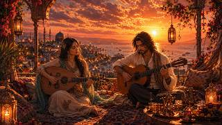 Arabic Oud & Spanish Guitar – Golden Sunset Escape for Deep Relaxation & Peaceful Vibes