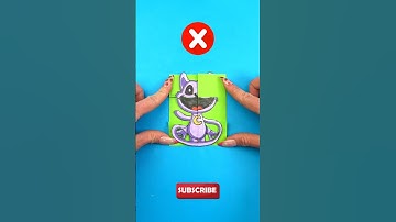 Try to Solve Cool Paper Craft Puzzle with CatNap by Smiling Critters #smilingcritters #papercraft