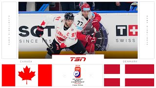 Denmark vs. Canada FULL HIGHLIGHTS | 2024 Men's World Hockey Championships