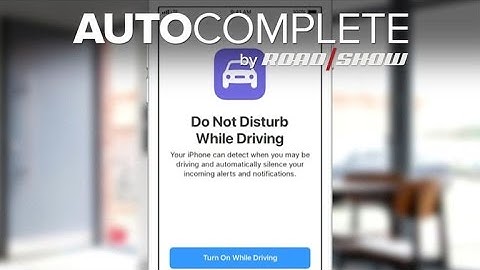 AutoComplete: Do Not Disturb While Driving seeks to further reduce iOS distraction