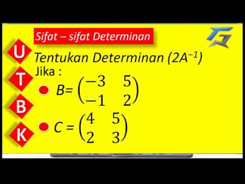 Pembahasan Soal Utbk 2019 Sifat Sifat Determinan Dan Invers Matriks Nomor 3 Youtube