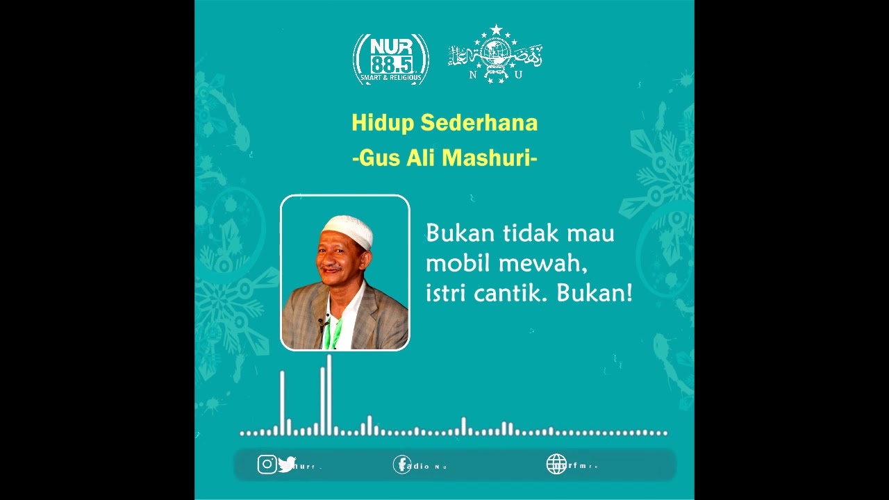 Quote Islami Hidup Sederhana Oleh Gus Ali Mashuri - YouTube