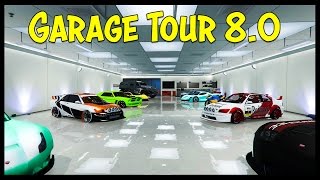 GTA 5 Online - SAINTSFAN'S GARAGE TOUR 8.0 (5 Garages, New Cars & Modded Paint Jobs)