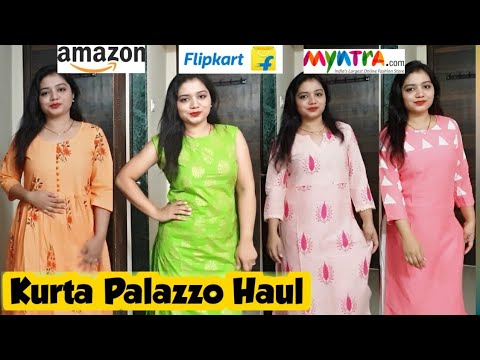 flipkart kurtis with plazo