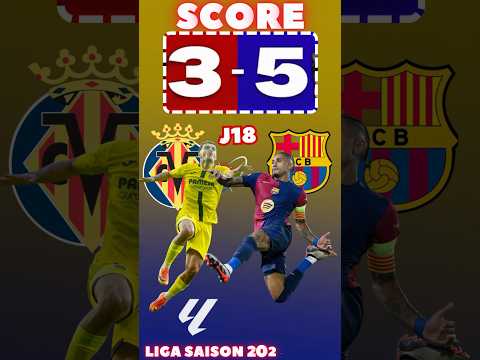 VILLARREAL VS BARCELONA La Liga Season 25 26 Matchday 18 Predictions Score Summary Shorts Vi 