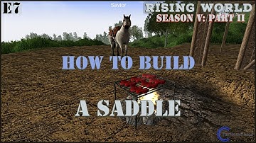 How To Craft A Saddle Rising World Gameplay