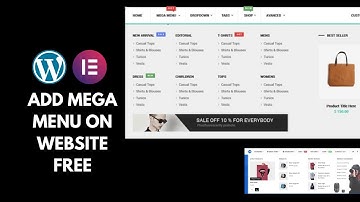 How to make a Mega Menu in Elementor for FREE - 2024