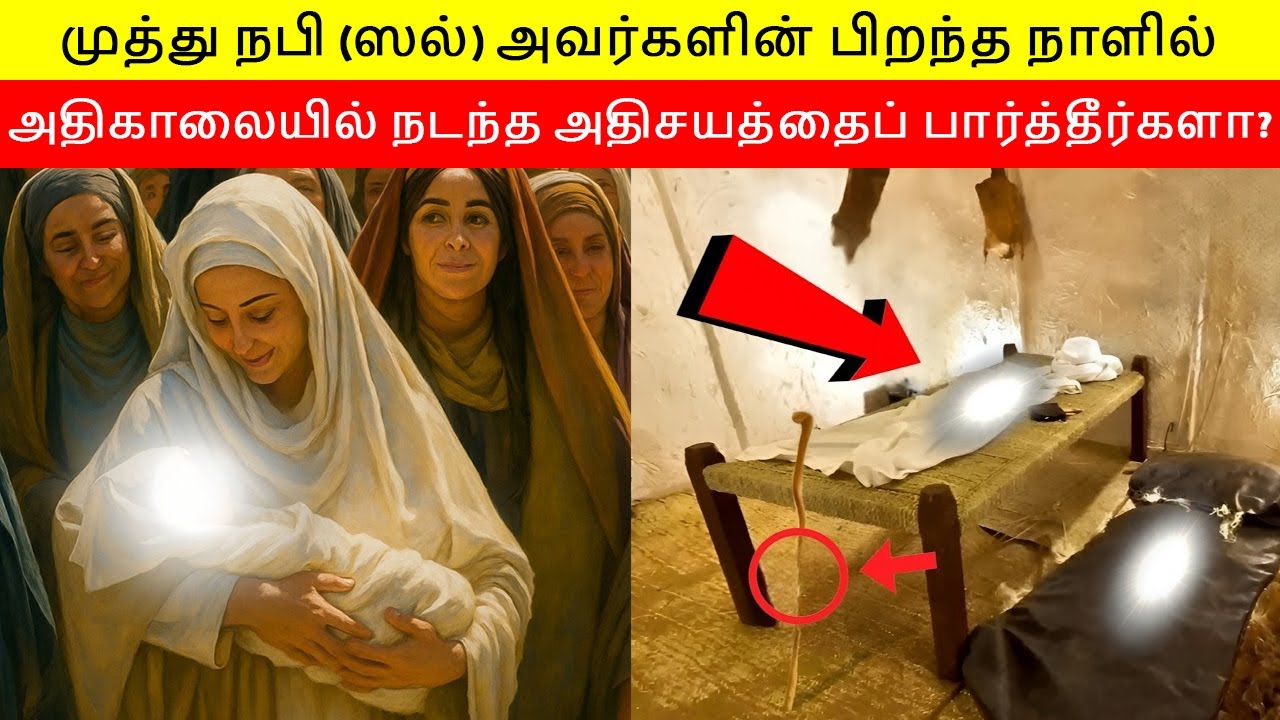 முத்து நபி (ஸல்) அவர்களின் பிறந்த நாளில், அதிகாலையில் நடந்த அதிசயத்தைப் பார்த்தீர்களா...?