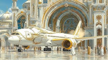 Majesty in the Clouds | AI-Created Baroque Sky Palace & Royal Airship