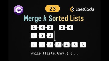 LeetCode 23: Merge K Sorted Lists | C# Solution | Priority Queue & Divide and Conquer |